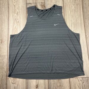 Nike Gray Dri-Fit Running Tank Men’s 4XL Performance Muscle Shirt